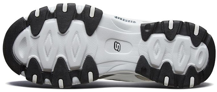 Skechers D‘Lites 2.0 耐磨厚底低筒休閒運動鞋 白黑灰 Purchase Skechers D‘Lites 2.0 耐磨厚底低筒休閒運動鞋 白黑灰