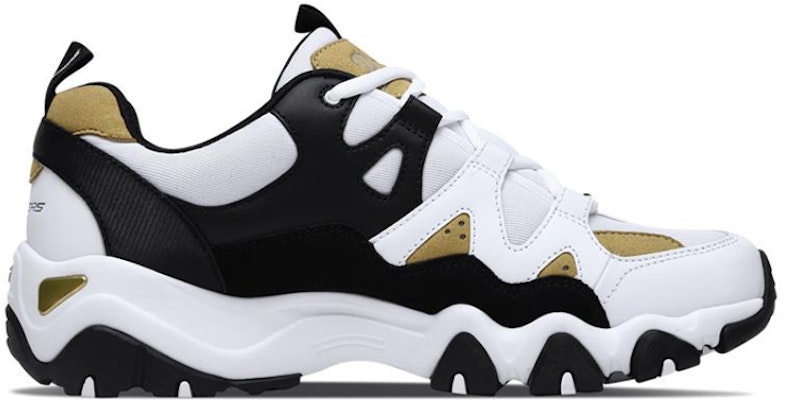 Kasut Larian Skechers D'lites 2.0 Hitam/Putih/Kuning 999042-WBGD Order Kasut Larian Skechers D'lites 2.0 Hitam/Putih/Kuning 999042-WBGD