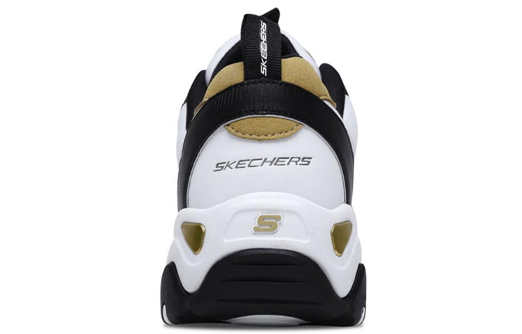 Shop Skechers D'lites 2.0 跑鞋 黑白黃