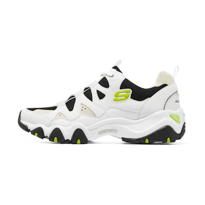 Skechers D'lites 2.0 'White Black Green'