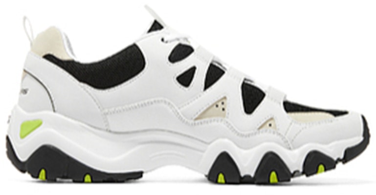 Skechers D'lites 2.0 'White Black Green' 894128-WMLT Order Skechers D'lites 2.0 'White Black Green' 894128-WMLT