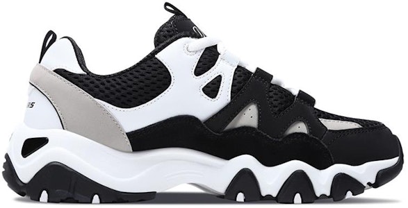 (W) Skechers D'Lites 2.0 Kasut Sneaker Hitam/Putih/Kelabu 99999693-BKW Order (W) Skechers D'Lites 2.0 Kasut Sneaker Hitam/Putih/Kelabu 99999693-BKW