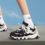 Sizing (W) Skechers D'Lites 2.0 Kasut Sneaker Hitam/Putih/Kelabu 99999693-BKW