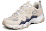 Lookbook Skechers D Lites 2.0 Kasut Larian Low-Top Beige 666151-NAT