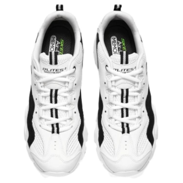 Shop Skechers D'Lites 2.0 'Blanco Negro' 894207-WBK
