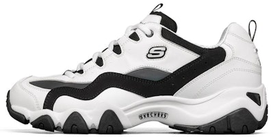 Skechers D lites 2.0 Running Shoes White/Black/Grey 666157-WBMT Skechers D lites 2.0 Running Shoes White/Black/Grey 666157-WBMT