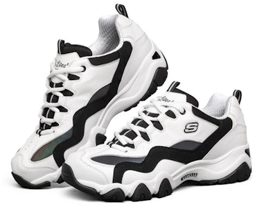 Skechers D lites 2.0 Sepatu Lari Putih/Hitam/Abu-Abu 666157-WBMT Lookbook Skechers D lites 2.0 Sepatu Lari Putih/Hitam/Abu-Abu 666157-WBMT