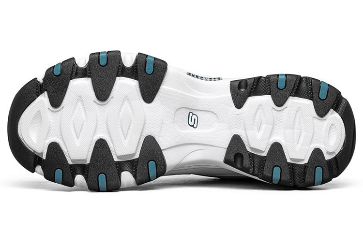 Skechers D'Lites 2.0 Low Top Running Shoes White/Black/Orange 圖 5