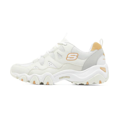 Skechers D'lites 2.0 'White Grey Yellow'