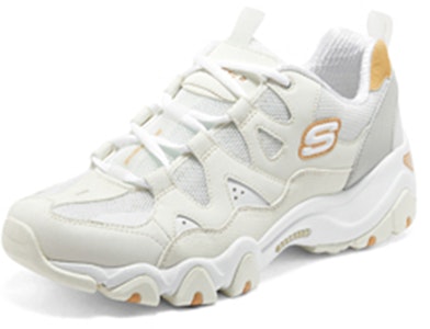 Skechers D'lites 2.0 'Putih Kelabu Kuning' 894128-OFWT Lookbook Skechers D'lites 2.0 'Putih Kelabu Kuning' 894128-OFWT