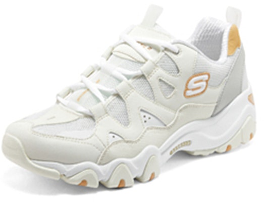 Skechers D'lites 2.0 'White Grey Yellow' 894128-OFWT Lookbook Skechers D'lites 2.0 'White Grey Yellow' 894128-OFWT