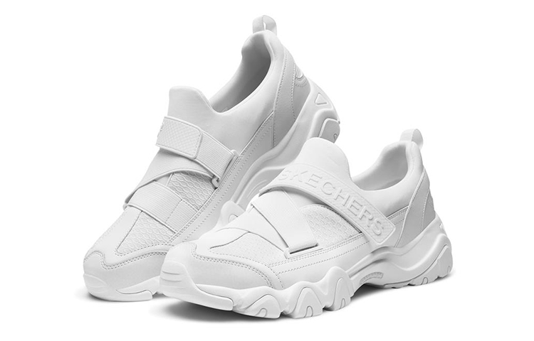 Lookbook Skechers D''Lites 2.0 ''Bianco Low-Top'' Sneakers 666048-WHT