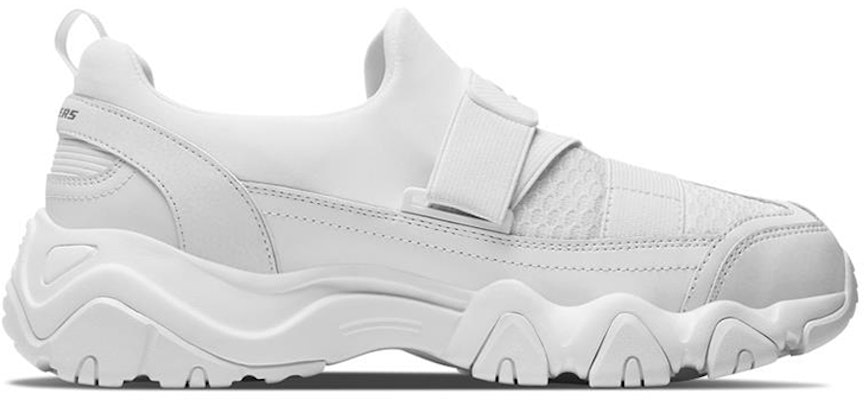 Skechers D'Lites 2.0 'White Low-Top' 666048-WHT Order Skechers D'Lites 2.0 'White Low-Top' 666048-WHT