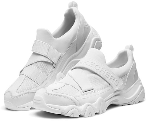 Skechers D'Lites 2.0 'White Low-Top' 666048-WHT Lookbook Skechers D'Lites 2.0 'White Low-Top' 666048-WHT