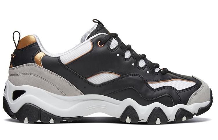 Order Skechers D''Lites 2.0 Laufschuhe Low-Top Schwarz/Gold 666106-BKGD