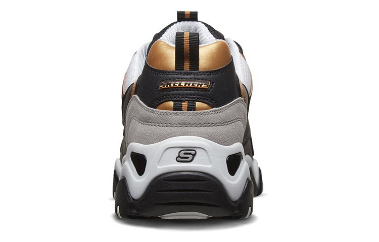 Shop Skechers D''Lites 2.0 Laufschuhe Low-Top Schwarz/Gold 666106-BKGD