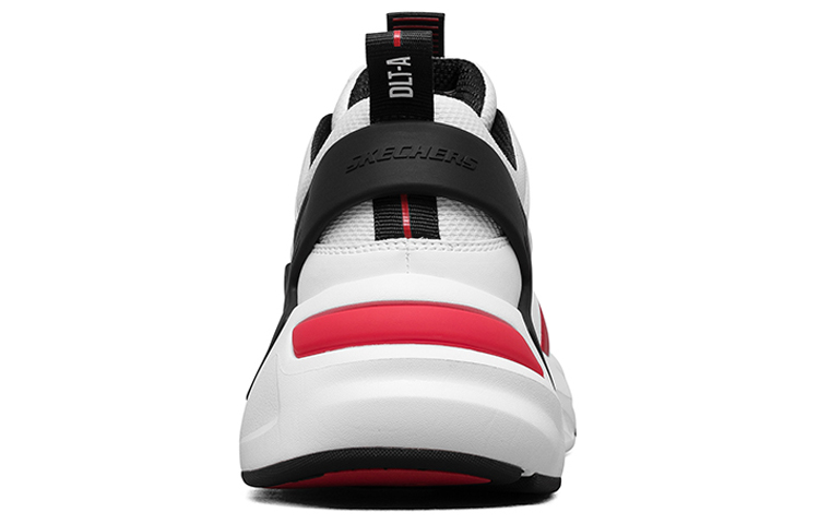 Lookbook Skechers D‘lites 2.0 厚底低筒運動鞋 白黑紅