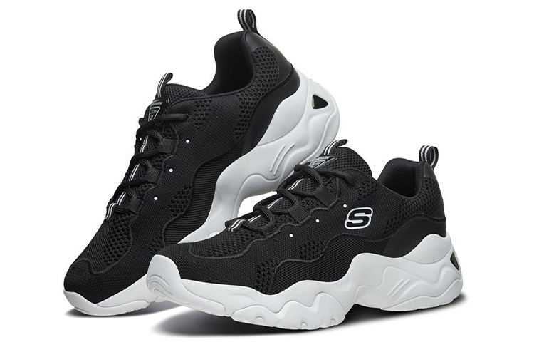 Skechers D'Lites 3.0 Low-Top Running Shoes Black 圖 3