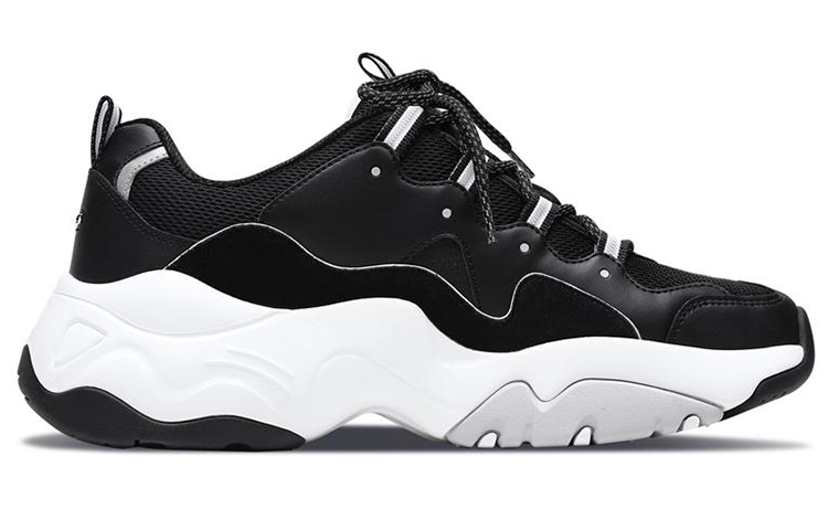 Skechers D lites 3.0 Low-Top Daddy Shoes Black/White 圖 2