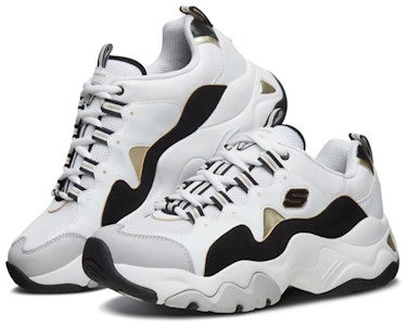 Skechers D'lites 3.0 跑鞋 白/黑 999285-WGD Lookbook Skechers D'lites 3.0 跑鞋 白/黑 999285-WGD