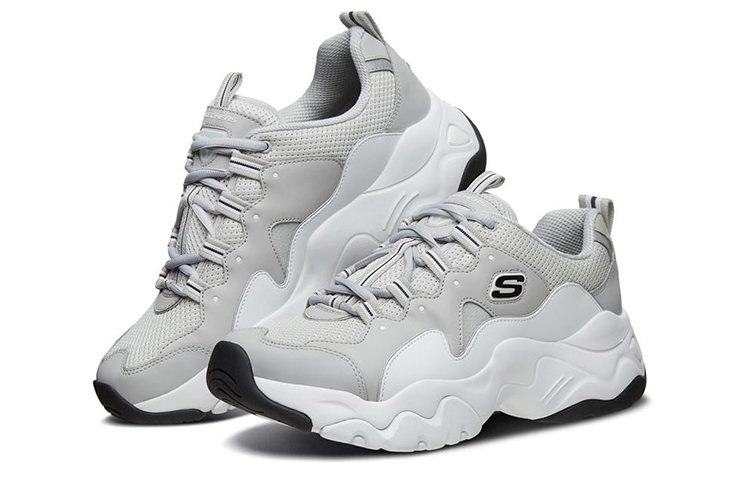 Lookbook Skechers D'Lites 3.0 'Grey Low-top Dad Shoe' 52685-GRY