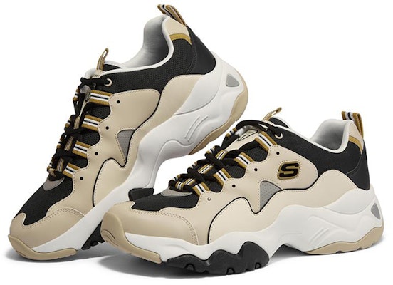 Skechers D'LITES 3.0 奶蓋熊 減震防滑 低筒運動休閒鞋 男款 灰褐色 Lookbook Skechers D'LITES 3.0 奶蓋熊 減震防滑 低筒運動休閒鞋 男款 灰褐色