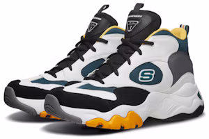 Lookbook Skechers D'Lites 3.0 'White Green Yellow' 999299-WGRN