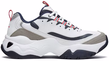 Order Skechers D'Lites 3.0 Low-Top Daddy Shoes White/Grey/Blue 999226-WNVR