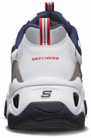 Shop Skechers D'Lites 3.0 Low-Top Daddy Shoes White/Grey/Blue 999226-WNVR