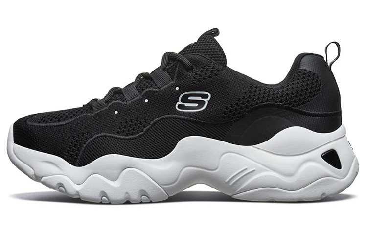 Skechers D'Lites 3.0 Low-Top Running Shoes Black 666102-BLK