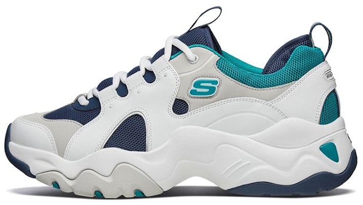 Skechers D'Lites 3.0 Low-Top Running Shoes White/Blue 999052-WNV Buy Skechers D'Lites 3.0 Low-Top Running Shoes White/Blue 999052-WNV