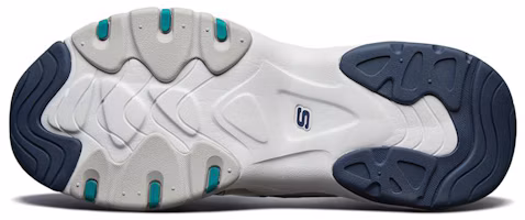 Shop Skechers D'Lites 3.0 Low-Top Running Shoes White/Blue 999052-WNV