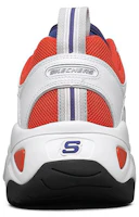 Shop Skechers D'Lites 3.0 Low-Top Running Shoes White/Orange/Blue 999052-WBOR