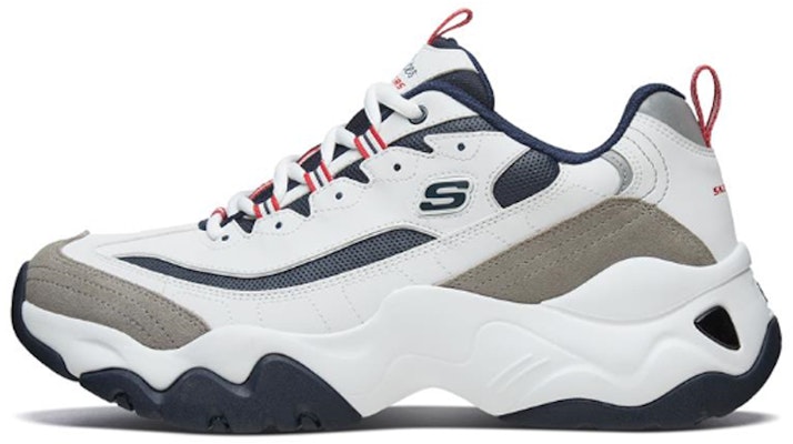 Skechers D'Lites 3.0 Low-Top Daddy Shoes White/Grey/Blue 999226-WNVR Buy Skechers D'Lites 3.0 Low-Top Daddy Shoes White/Grey/Blue 999226-WNVR