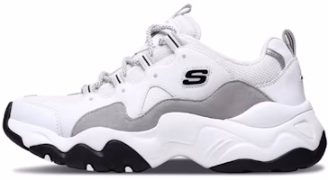 Skechers D Lites 3.0 Low Top Running Shoes White/Gray 999878-WLGY Skechers D Lites 3.0 Low Top Running Shoes White/Gray 999878-WLGY