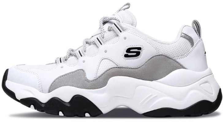 Skechers D Lites 3.0 Low Top Running Shoes White/Gray 999878-WLGY Buy Skechers D Lites 3.0 Low Top Running Shoes White/Gray 999878-WLGY