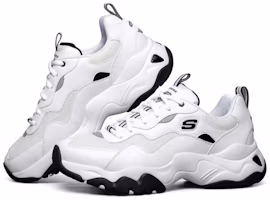 Lookbook Skechers D lites 3.0 Running Shoes White 888004-WHT
