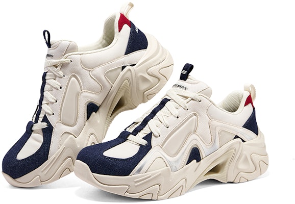 Skechers D'Lites 3 'Mecha White Blue Red' 894209-WNVR Lookbook Skechers D'Lites 3 'Mecha White Blue Red' 894209-WNVR