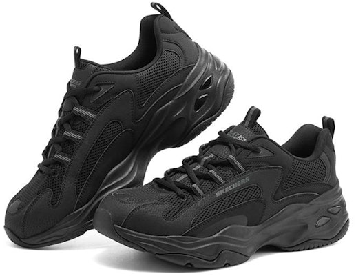 斯凯奇 Dlites 4.0 纯黑色 237408-BBK Lookbook 斯凯奇 Dlites 4.0 纯黑色 237408-BBK