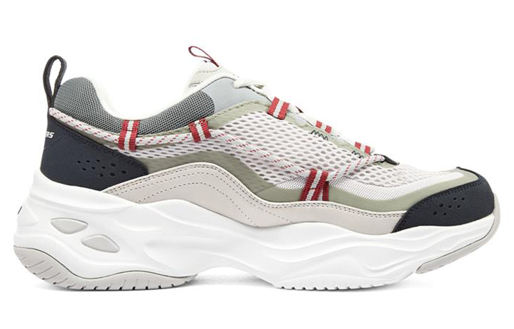 Order スケッチャーズ D'Lites 4.0「グレー レッド ブルー」237407-WNVR 237407-WNVR