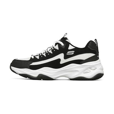Skechers D'Lites 4.0 Low Chunky Shoes Black/White