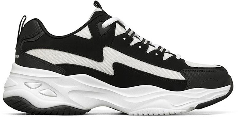 Skechers D'Lites 4.0 Low Chunky Shoes Black/White 237225-BKW Order Skechers D'Lites 4.0 Low Chunky Shoes Black/White 237225-BKW