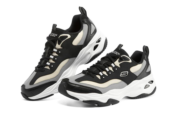 Lookbook スケッチャーズ D'Lites 4.0 黒白 (Sukecchaazu D'Lites 4.0 Kuro Shiro) 237409-BKW