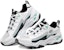 Kasut Lari Skechers D'Lites 4.0 Rendah Hitam/Putih/Hijau 894006-WBK