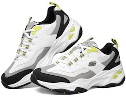 Skechers D LITES 4.0 Kasut Low-Dad Putih/Hitam/Kelabu 237226-WBGY Lookbook Skechers D LITES 4.0 Kasut Low-Dad Putih/Hitam/Kelabu 237226-WBGY