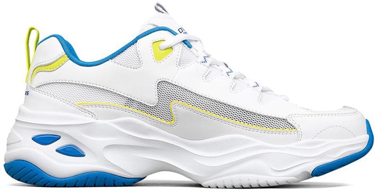 斯凯奇 D'Lites 4.0 低帮跑鞋 白/黄/蓝 894006-WMLT Order 斯凯奇 D'Lites 4.0 低帮跑鞋 白/黄/蓝 894006-WMLT