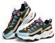 Lookbook Skechers D''Lites 4.0 Baskets Basses Noir/Vert/Jaune Running France 894006-BKMT