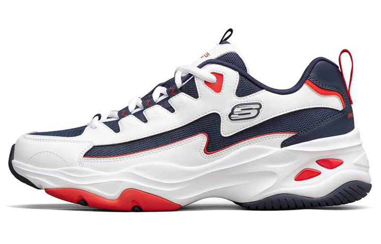 Skechers D'Lites 4.0 Low-Top Running Shoes White/Blue/Red 894006-WNVR