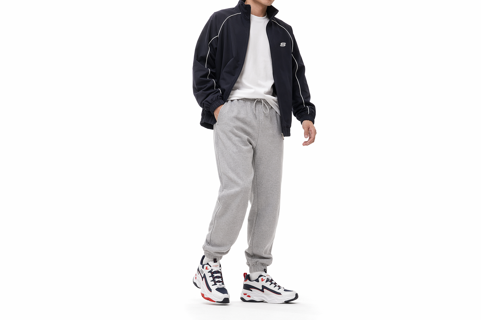 Order 斯凯奇D'Lites 4.0白蓝红低帮跑鞋 894006-WNVR