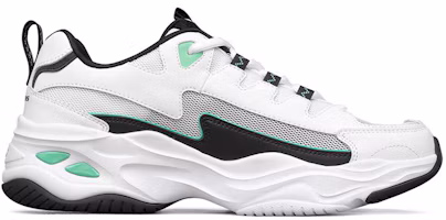 Order Skechers D'Lites 4.0 low running Shoes Black/White/Green 894006-WBK